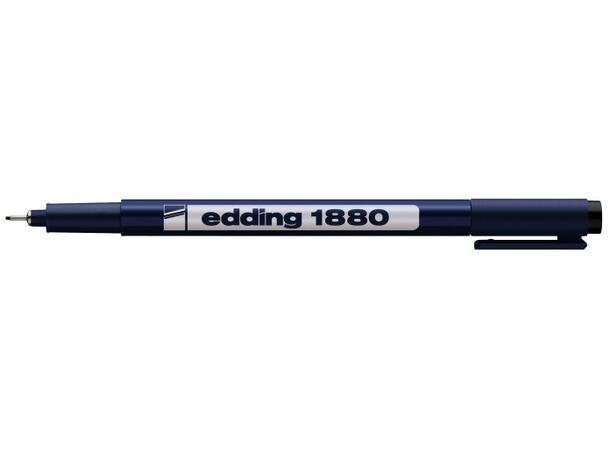 Fiberpenn Edding 1880 0,7 sort 